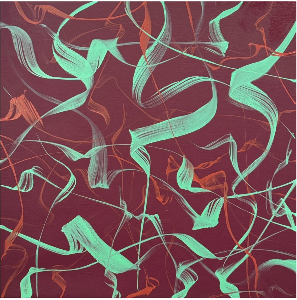 David Moore, Sedona Flight CII, oil on linen, 24 x 24 inches